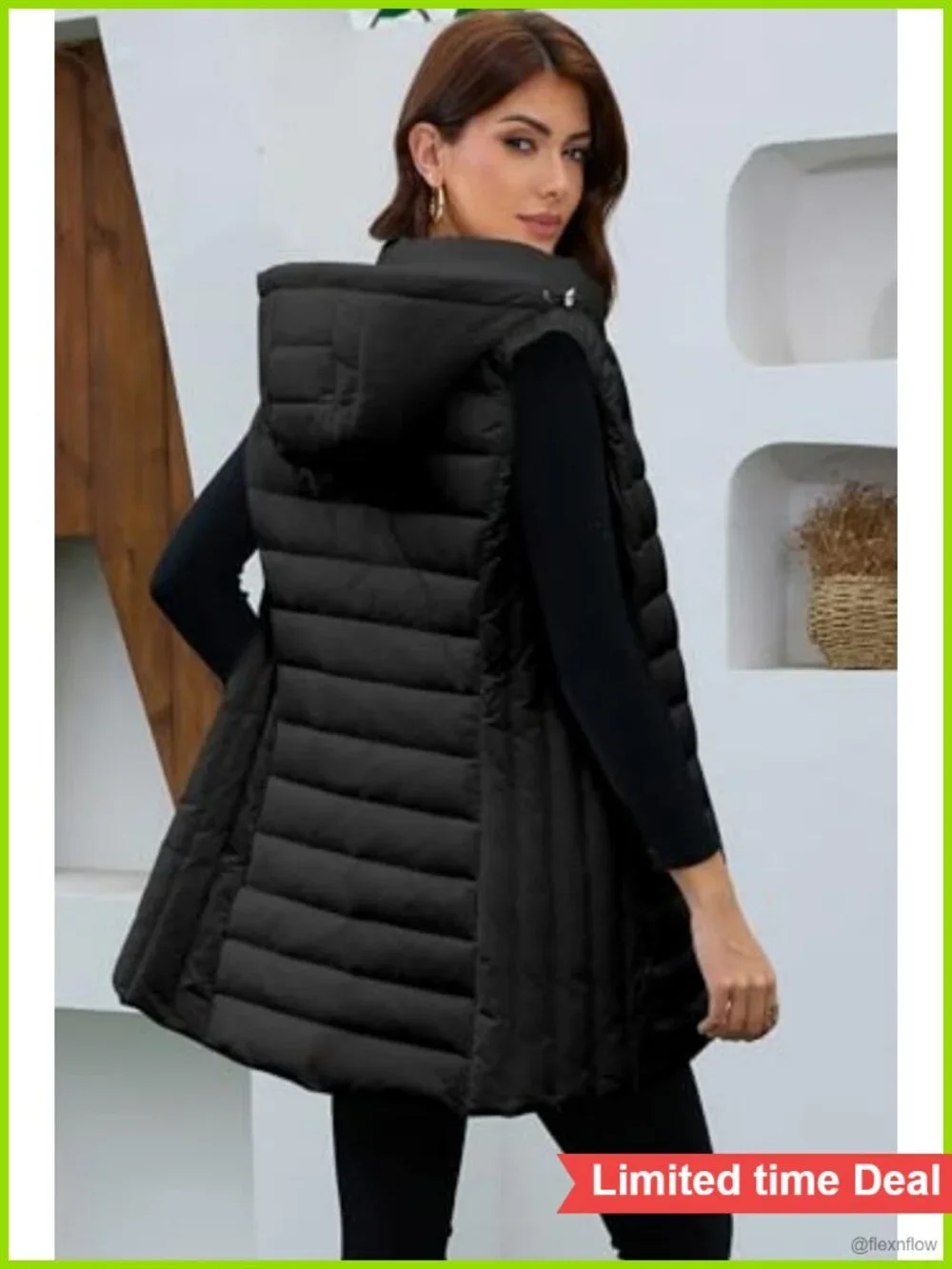Packable Lightweight Quilted Puffer Vest Sleeveless with Pockets